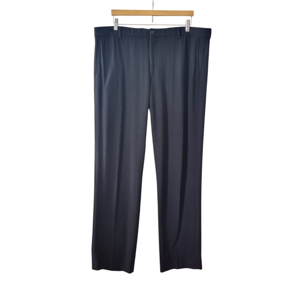 Giorgio Armani black coal Men's Trousers, Made in Italy, Size 54, Classic Fit